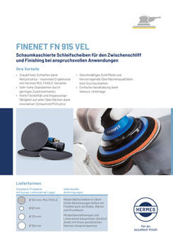 Titelbild Produktflyer FineNet FN 915 VEL