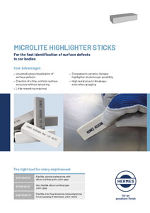 Cover photo product flyer microlite highlighter sticks